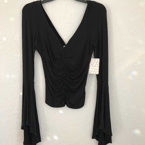 Free People NWT We the Free Black XS What a Babe - Picture 5 of 8